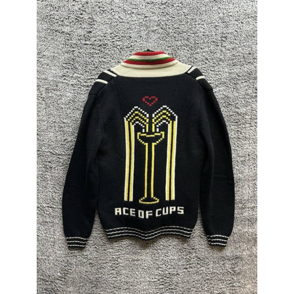 Monoki Diane Goldstein Knit Ace Of Cups Cardigan‎ Sweater Women's One Size $1033 - Picture 2 of 9